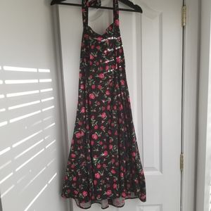 Heart of Haute Sweetie rose halter swing dress